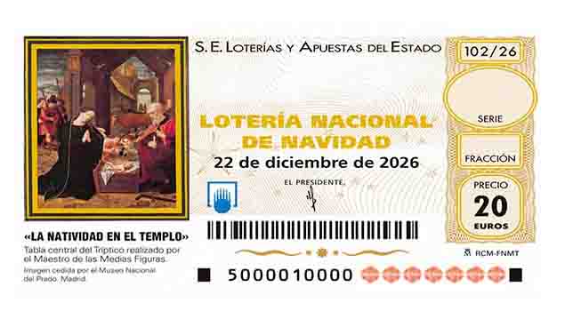 Décimo 08404 del sorteo 102-22/12/2026 Navidad