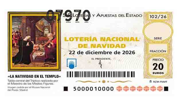 Décimo 07970 del sorteo 102-22/12/2026 Navidad