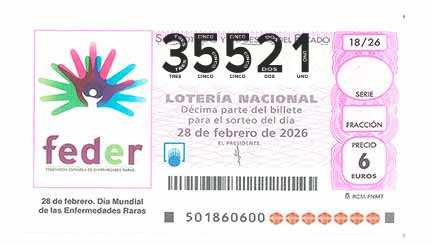 Décimo 35521 del sorteo 18-28/02/2026 Sábado