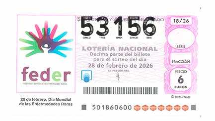 Décimo 53156 del sorteo 18-28/02/2026 Sábado