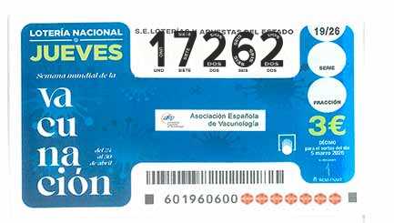 Décimo 17262 del sorteo 19-05/03/2026 Jueves