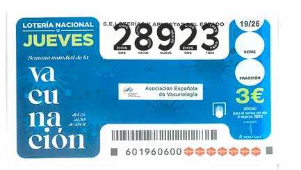 Décimo 28923 del sorteo 19-05/03/2026 Jueves