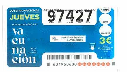 Décimo 97427 del sorteo 19-05/03/2026 Jueves
