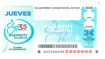 Décimo 97424 del sorteo 23-19/03/2026 Jueves