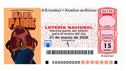 Décimo 38283 del sorteo 24-21/03/2026 Sábado