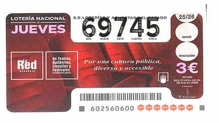 Décimo 69745 del sorteo 25-26/03/2026 Jueves