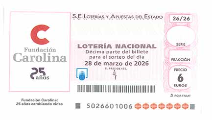 Décimo 14520 del sorteo 26-28/03/2026 Sábado