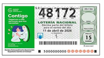 Décimo 48172 del sorteo 30-11/04/2026 Sábado
