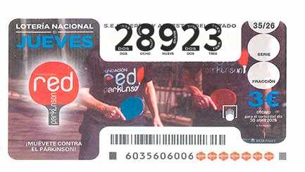 Décimo 28923 del sorteo 35-30/04/2026 Jueves