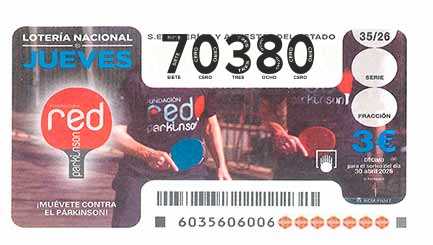 Décimo 70380 del sorteo 35-30/04/2026 Jueves