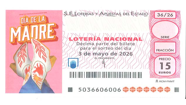 Décimo 58749 del sorteo 36-03/05/2026 Sábado