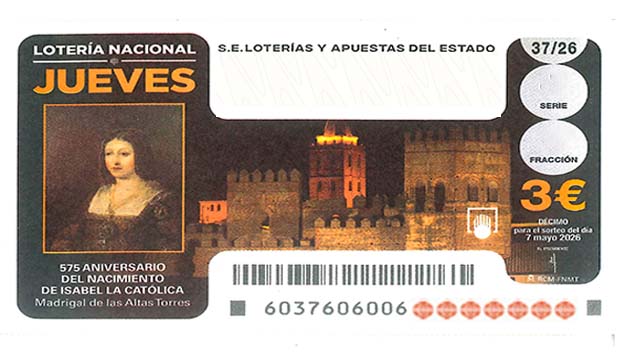 Décimo 46216 del sorteo 37-07/05/2026 Jueves