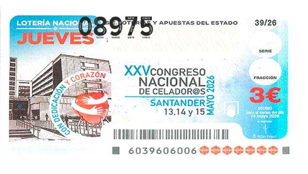 Décimo 08975 del sorteo 39-14/05/2026 Jueves