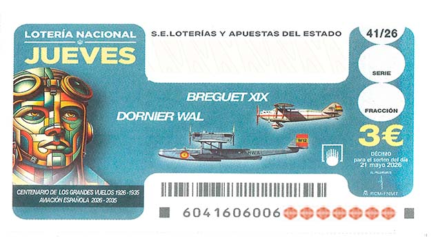 Décimo 26400 del sorteo 41-21/05/2026 Jueves