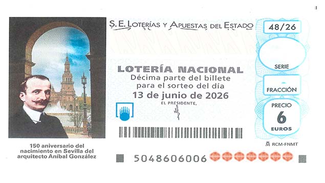 Décimo 45543 del sorteo 48-13/06/2026 Sábado
