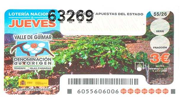 Décimo 63269 del sorteo 55-09/07/2026 Jueves