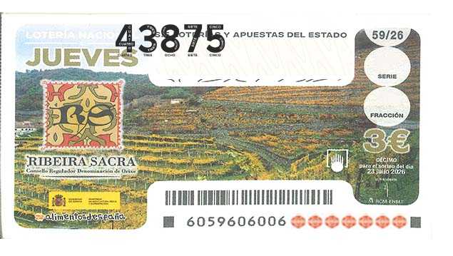 Décimo 43875 del sorteo 59-23/07/2026 Jueves
