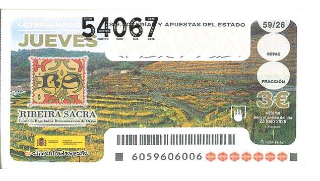 Décimo 54067 del sorteo 59-23/07/2026 Jueves
