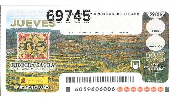 Décimo 69745 del sorteo 59-23/07/2026 Jueves