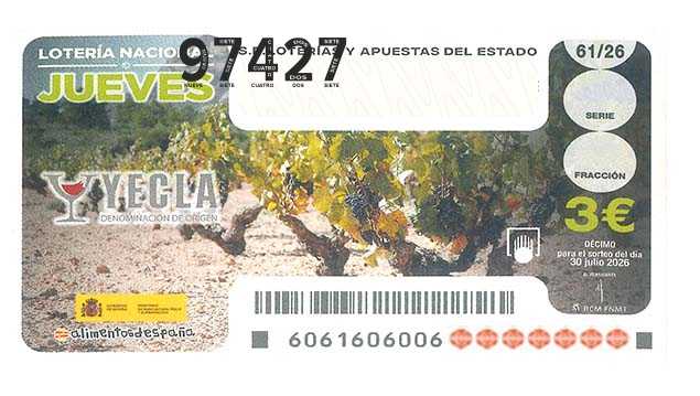 Décimo 97427 del sorteo 61-30/07/2026 Jueves