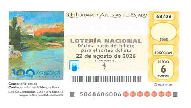 Décimo 00090 del sorteo 68-22/08/2026 Sábado