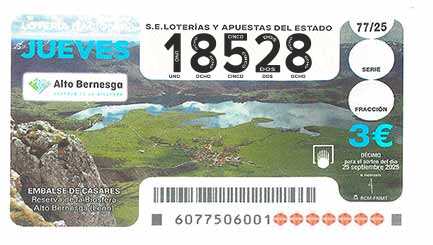 Décimo 18528 del sorteo 77-25/09/2025 Jueves