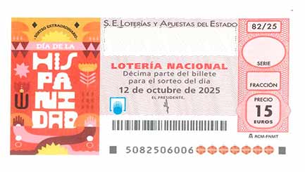 Décimo 36810 del sorteo 82-12/10/2025 Sábado