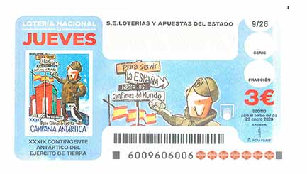 Décimo 04963 del sorteo 9-29/01/2026 Jueves