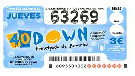 Décimo 63269 del sorteo 95-27/11/2025 Jueves