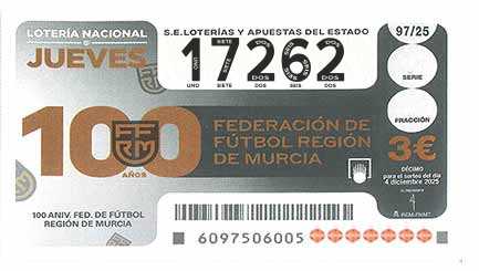 Décimo 17262 del sorteo 97-04/12/2025 Jueves