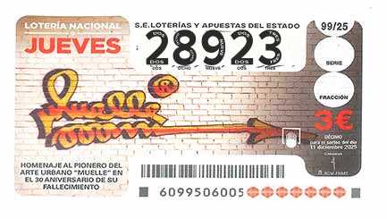 Décimo 28923 del sorteo 99-11/12/2025 Jueves