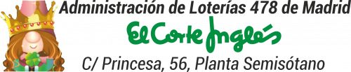Ir a página principal. Loterías 478 - El Corte Inglés - Princesa (Madrid)