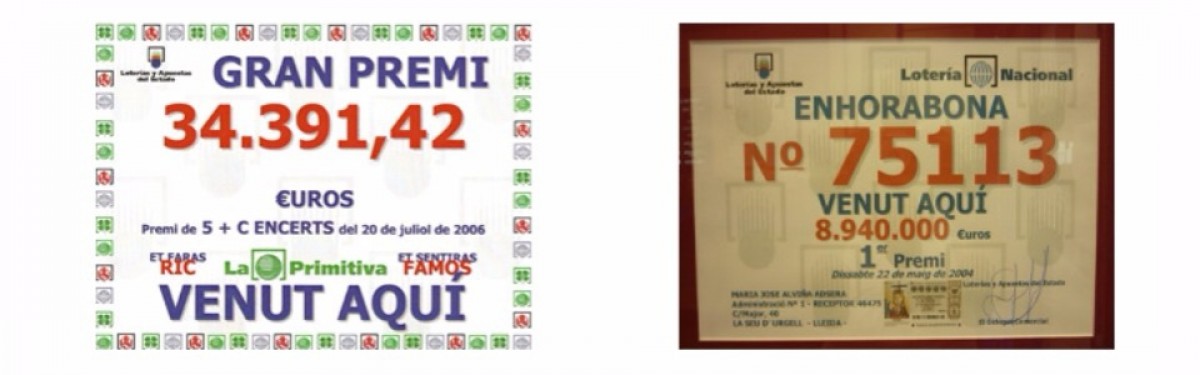    Imagen 5 para promocionar la tienda Loteria Els Minairons