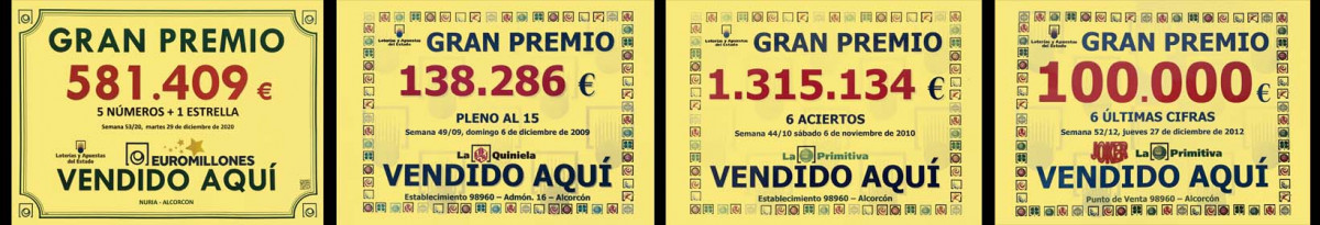 Imagen 1 para promocinar la tienda Loterias Nuria