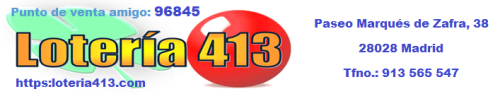 Ir a página principal. Lotería 413